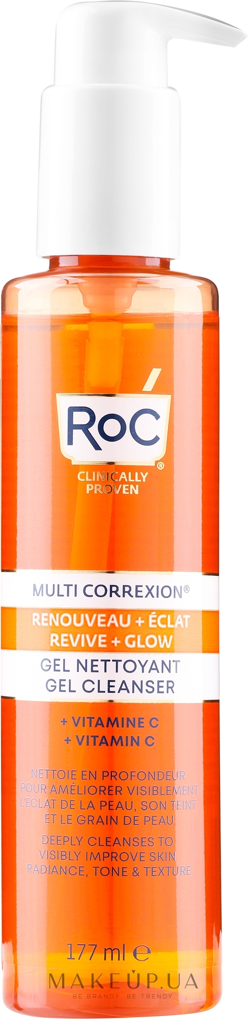 Очищувальний гель для обличчя - RoC Multi Correxion Revive + Glow Gel Cleanser — фото 177ml