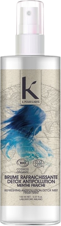 Детокс-спрей для очищення волосся та шкіри голови - K Pour Karite Refreshing Anti-Pollution Detox Mist Ecocert — фото N1
