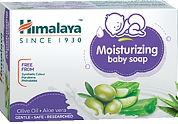 Духи, Парфюмерия, косметика Мыло детское с алоэ вера и маслом оливы - Himalaya Herbals Moisturizing Baby Soap