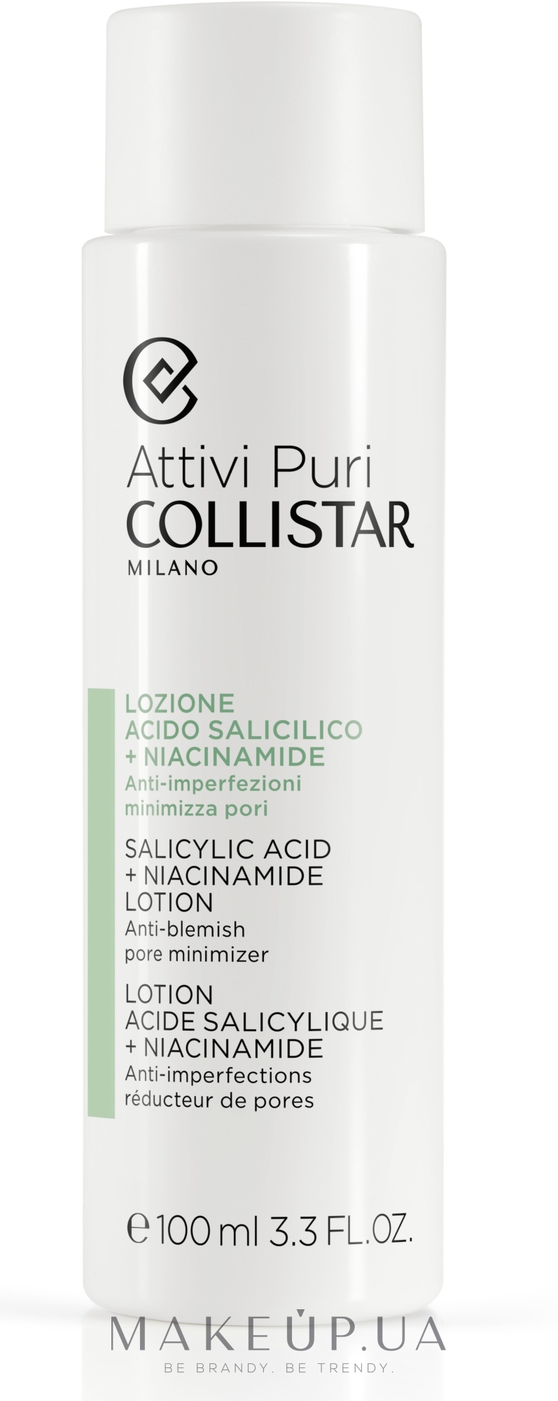 Лосьон для лица с салициловой кислотой и ниацинамидом - Collistar Attivi Puri Salicylic Acid + Niacinamide Lotion — фото 100ml