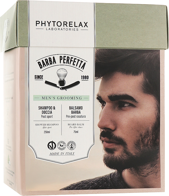Набор - Phytorelax Laboratories Perfect Beard (shampoo/250ml + bear/balm/75ml)