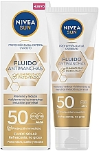 Парфумерія, косметика Сонцезахисний флюїд для обличчя - NIVEA Sun Fluid SPF 50