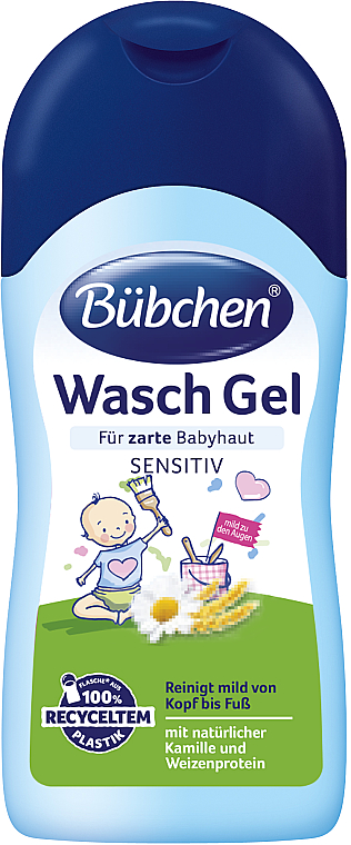 Гель для купання немовлят - Bubchen Kamille Wasch Gel — фото N1