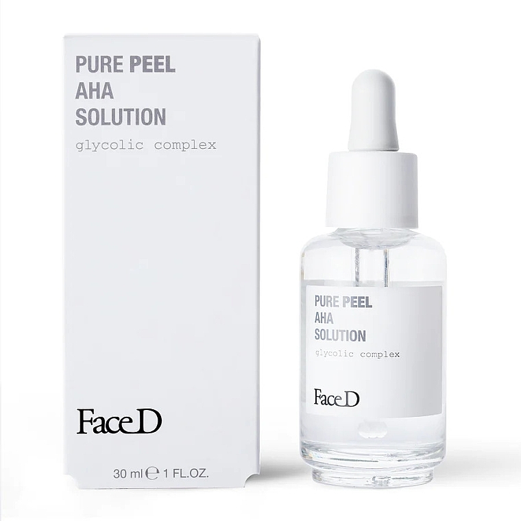 Гліколевий пілінг для обличчя - FaceD Pure Peel AHA Solution — фото N2
