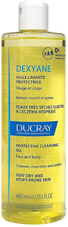 Захисна очищувальна олія для обличчя й тіла - Ducray Dexyane Protective Cleansing Oil — фото N1