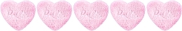 Косметические диски для снятия макияжа, многократного использования, 5 шт, розовые - Glov Barbie Collection Ultrasoft Reusable Heart Pads — фото N2