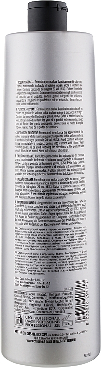 Крем-окислитель - Echosline Hydrogen Peroxide Stabilized Cream 20 vol (6%) — фото N10