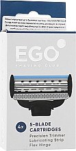 Сменные картриджи для бритья, 4 шт - Ego Shaving Club 5-Blade Cartridges — фото N1
