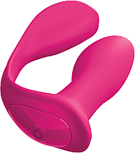 Вібростимулятор з подвійним впливом і пультом, рожевий - PipeDream Threesome Double Ecstasy Pink — фото N2
