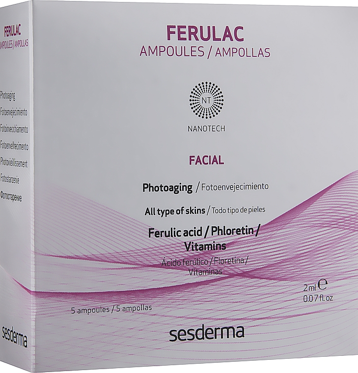 Ампулы с феруловой кислотой в липосомах - SesDerma Laboratories Liposomal Ferulac Ampoules — фото N1