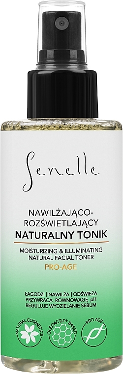 Тонік для обличчя - Senelle Moisturizing And Brightening Natural Face Tonic — фото N1