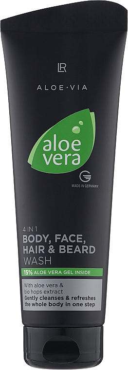Шампунь для тела, лица, волос и бороды 4в1 - LR Health & Beauty Aloe Vera Body, Face, Hair&Beard Wash — фото N1