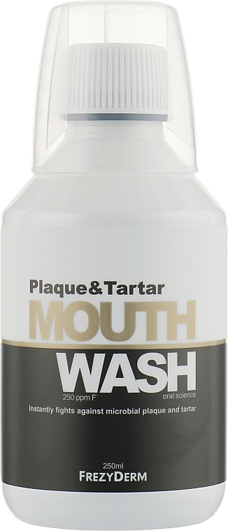 Ополаскиватель для полости рта для ежедневного применения против налета и зубного камня - Frezyderm Plaque & Tartar Mouthwash 