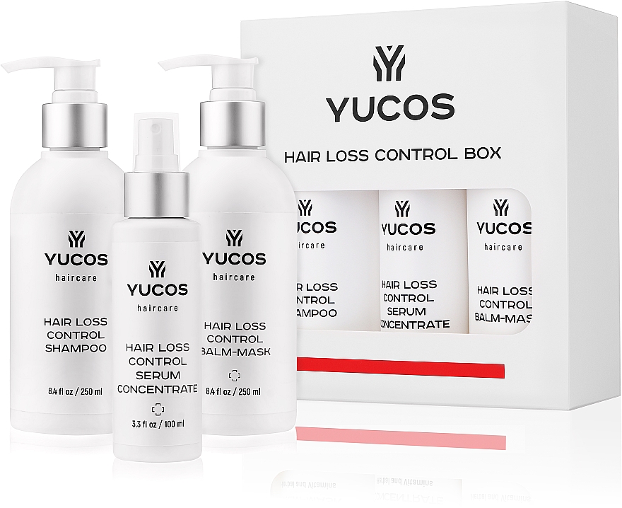Набір - Yucos Hair Loss Control (shm/250ml + balm/mask/250ml + serum/100ml) — фото N1