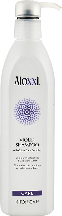 Фіолетовий шампунь проти жовтизни - Aloxxi Violet Shampoo — фото N1