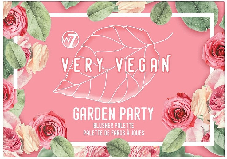 Палетка румян для лица - W7 Very Vegan Garden Party Blush Palette — фото N2