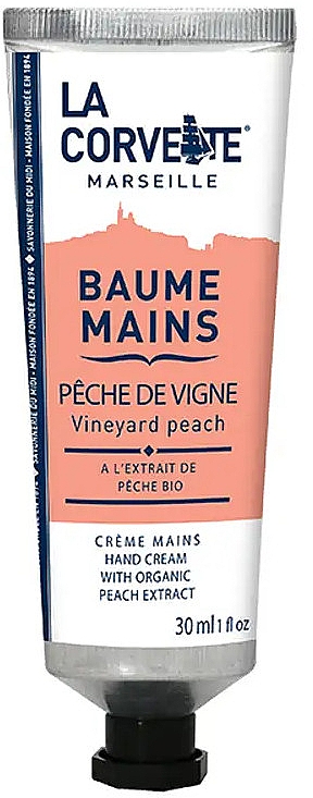 Крем для рук "Виноградный персик" - La Corvette Vineyard Peach Hand Cream — фото N1