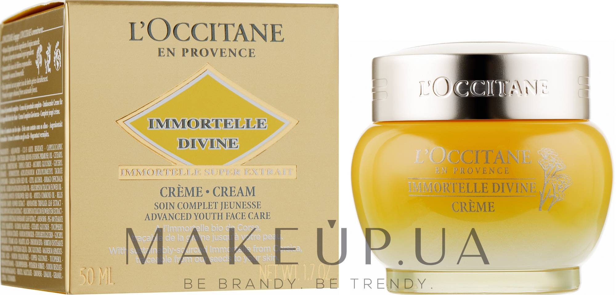 Крем для лица "Божественный бессмертник" - L'occitane Immortelle Divine Moisturizer Cream — фото 50ml