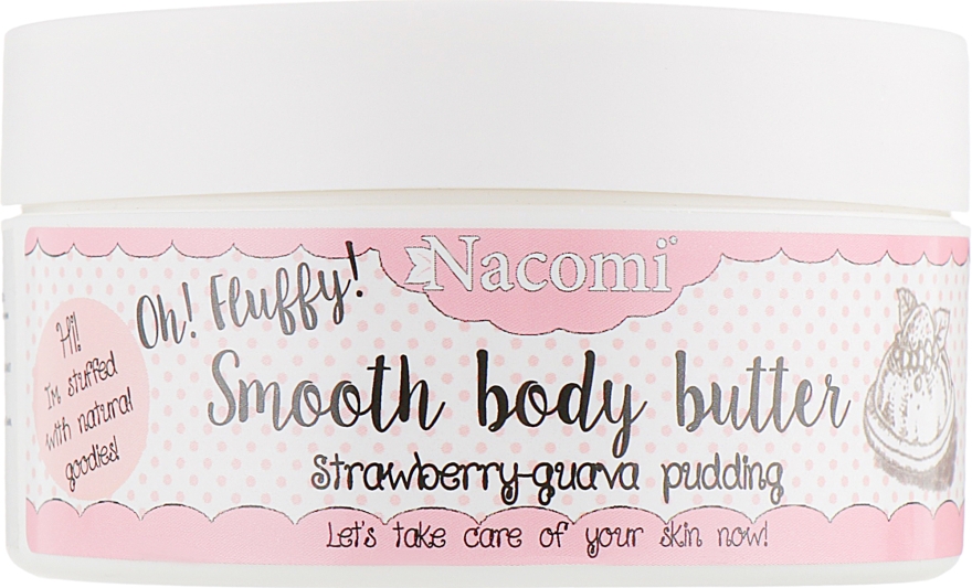 Масло для тела "Клубнично-гуавовый пудинг" - Nacomi Smooth Body Butter Strawberry-Guawa Pudding — фото N2