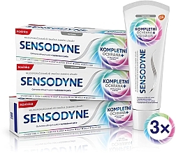 Парфумерія, косметика Набір - Sensodyne Complete Protection+ Set (toothpaste/75mlx3)