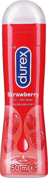 Інтимний гель-змазка зі смаком та ароматом полуниці (лубрикант) - Durex Play Saucy Strawberry — фото N2