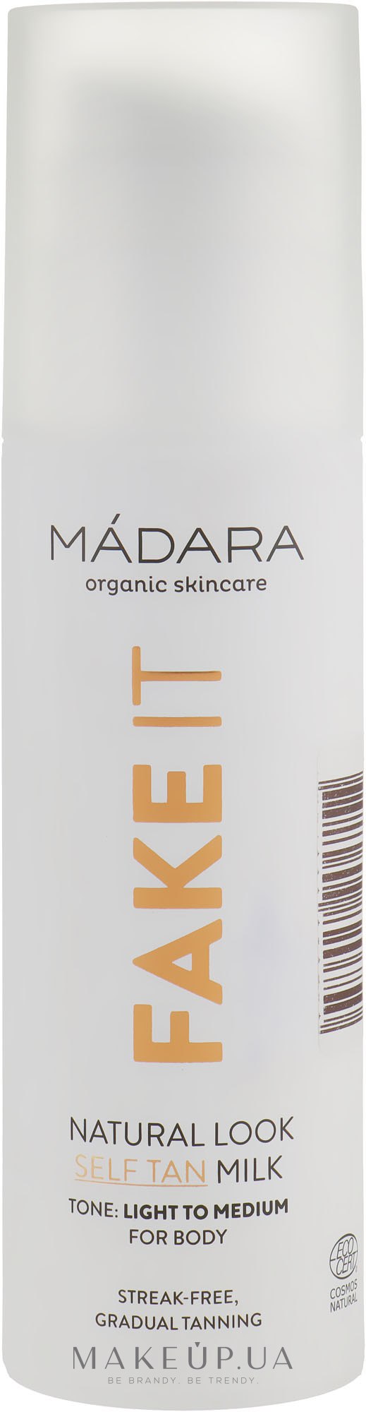 Молочко-автозасмага для тіла - Mádara Cosmetics SPF Fake It Natural Look Self Tan Milk — фото 150ml
