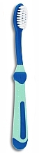 Дитяча зубна щітка, м'яка, від 3 років, синя з блакитним - Wellbee — фото N1