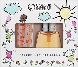 Духи, Парфюмерия, косметика Colour Intense Makeup Kids For Girls - Набор (edt/mini/15ml + lip/gloss/6ml)