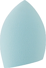 Спонж для макіяжу краплеподібний з нижнім зрізом, NL-B37, блакитний - Cosmo Shop Sponge — фото N1
