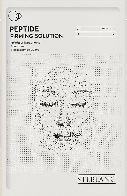 Тканинна крем-маска для обличчя з пептидами "Зміцнювальна" - Steblanc Peptide Firming Solution — фото N1