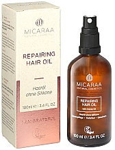 Восстанавливающее масло для волос - Micaraa Repairing Hair Oil — фото N2