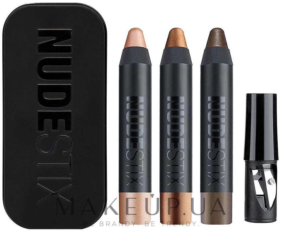 Nudestix Mini Nude Metallic Eye eye pencil x g sharpener box Набор купить по