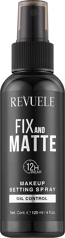 Фиксирующий спрей для макияжа - Revuele Fix & Matte Makeup Setting Spray  — фото N1