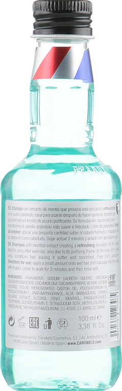 Освіжальний шампунь з екстрактом ментолу - Beardburys Fresh Shampoo — фото N2
