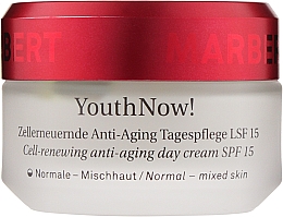 Духи, Парфюмерия, косметика Антивозрастной дневной крем - Marbert YouthNow! Cell-Renewing Anti-Aging Day Care SPF 15