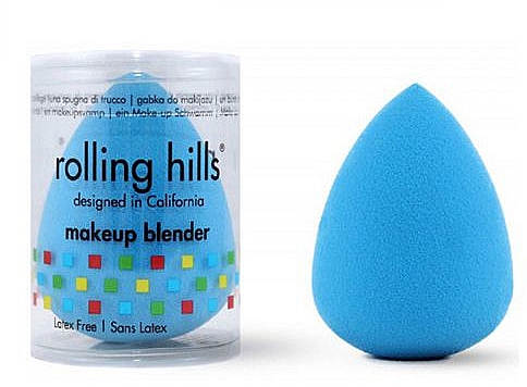 Б'юті-блендер, небесно-блакитний - Rolling Hills Makeup Blender Sky Blue — фото N1