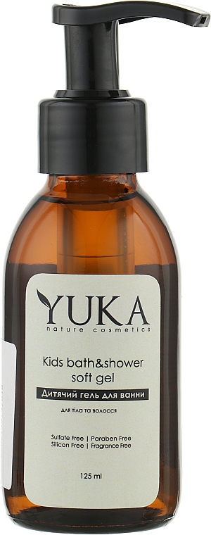 Детский гель для купания - Yuka Kids Bath & Shower Soft Gel — фото N1