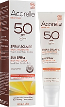 Спрей сонцезахисний органічний SPF 50 - Acorelle Sun Spray High Protection Sensitive Skins — фото N2