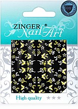 Парфумерія, косметика Наклейки для дизайну нігтів, fda-226 - Zinger Nail Art Sticker