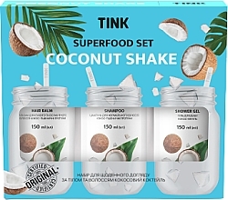 Духи, Парфюмерия, косметика Подарочный набор - Tink Superfood Coconut Shake Set (sh/gel/150ml + shmp/150ml + balm/150ml)