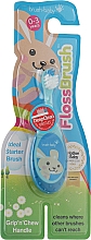 Зубная щетка "Flossbrush", 0-3 лет, голубая - Brush-Baby — фото N1