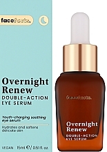 Сироватка для шкіри навколо очей подвійної дії - Face Facts Overnight Renew Double Action Eye Serum — фото N2