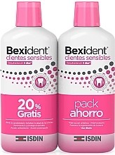 Парфумерія, косметика Набір - Isdin Bexident Dientes Sensibles Colutorio Duo (mouthwash/2x500ml)