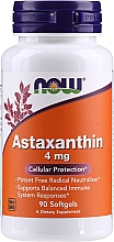 Дієтична добавка "Астаксантин 4 мг" - Now Foods Astaxanthin Cellular Protection — фото N1