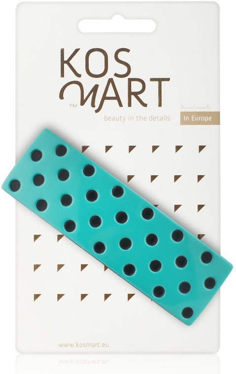Заколка для волосся "Turquoise dots" - Kosmart — фото N1