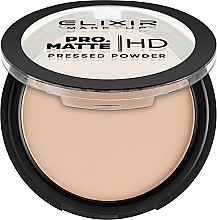 Пудра для обличчя матувальна - Elixir Make-Up Pro. Matte Pressed Powder HD — фото N1