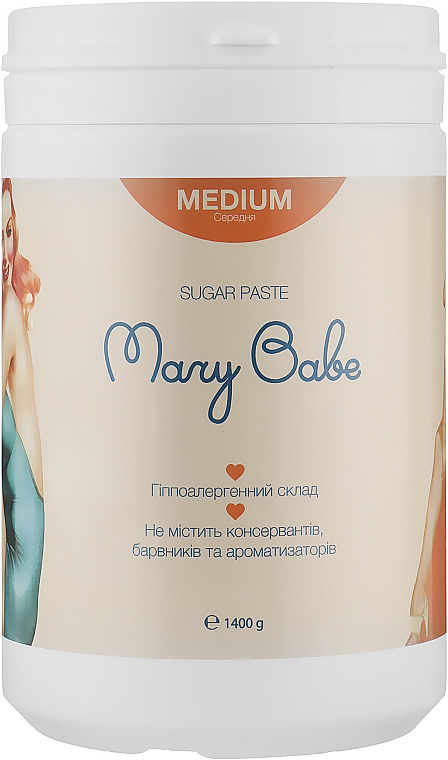 Паста для шугаринга профессиональная, средней плотности - Mary Babe Sugar Paste