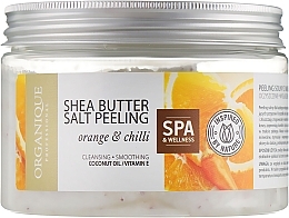 УЦЕНКА Солевой пилинг "Апельсин и Чили" - Organique Shea Butter Salt Peeling Orange & Chilli * — фото N3