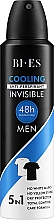Парфумерія, косметика Антиперспірант-спрей - Bi-Es Men Cooling Anti-Perspirant Invisible