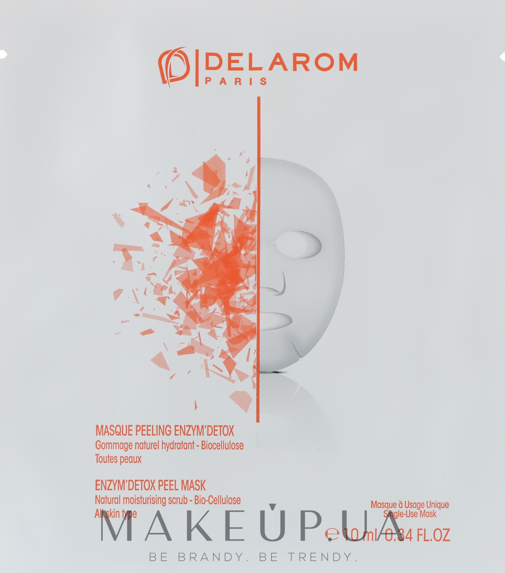 Пілінг-маска для обличчя - Delarom Enzym'Detox Peel Mask — фото 30g